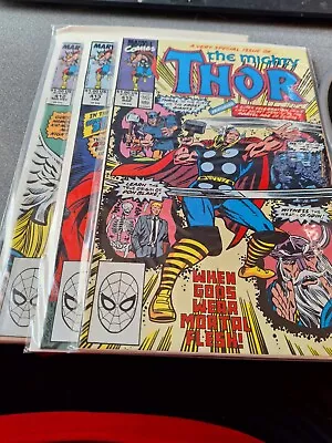 Buy Marvel Comics Mighty Thor Issues 412, 413, 415 VF/NM /4-221 • 6.39£