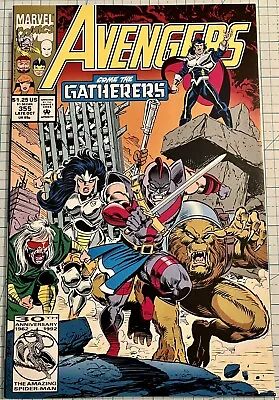 Buy Avengers #355 High Grade NM 1st Appearance The Gatherers 1992 Marvel Comics • 8£