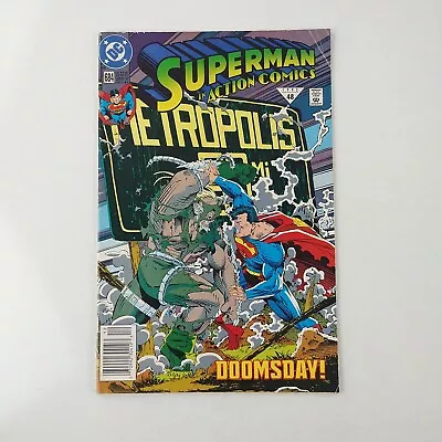 Buy Superman In Action Comics #684 VG Newsstand Doomsday Fight (1992 DC Comics) • 3.95£