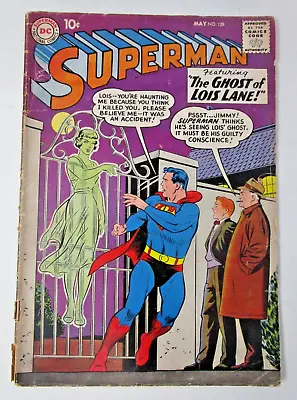 Buy Superman #129 1959 [G] 1st App Lori Lemaris Mermaid Low Grade Silver Age Key DC • 52.76£