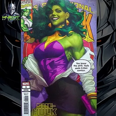 Buy She-hulk #1 - Stanley Artgerm Lau Trade Variant Exclusive Marvel Comics 2022 Nm+ • 11.04£