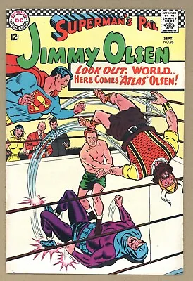 Buy Superman's Pal Jimmy Olsen 96 FVF Swan Cover Planet Mord Adventures 1966 DC U841 • 16.28£