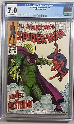Buy Amazing Spider-Man 66 (Marvel, 1968)  CGC 7.0 OWP • 165.24£