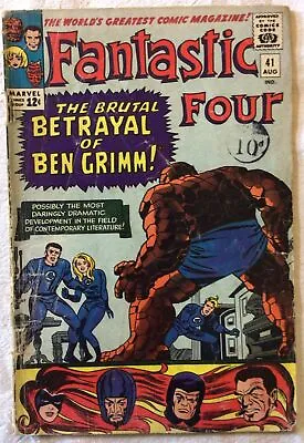 Buy Fantastic Four #41, 1965. Silver Age, Marvel Comic. • 20£