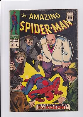 Buy Amazing Spider-Man #51, Aug. 1967 Marvel Comics 2nd Kingpin • 47.96£