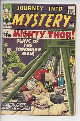 Buy Journey Into Mystery #102 VG(4.0)1964 - Kirby -1st Appearance Of Lady Sif & Hela • 237.47£