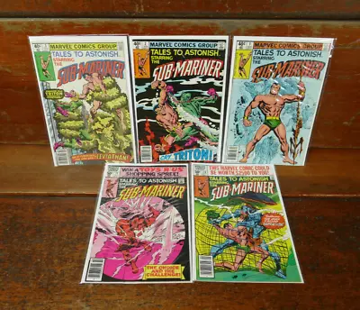 Buy Tales To Astonish #1, 2, 3, 10, 11 Starring Namor The Sub-Mariner (1979, Marvel) • 11.82£
