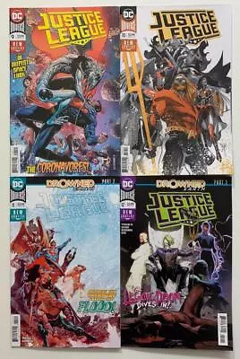 Buy Justice League #9 To #12 Drowned Earth (DC 2018) VF / VF+ Condition Issues • 12.95£