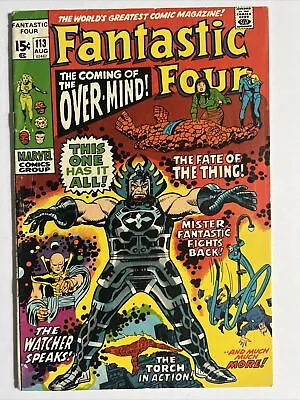 Buy Fantastic Four #113 (Marvel Comics, 1971) “The Coming Of The Over Mind” • 11.86£