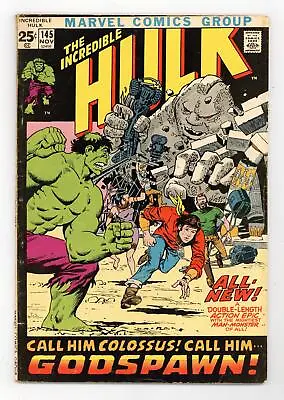 Buy Incredible Hulk #145 VG 4.0 1971 • 13.03£