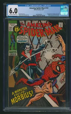 Buy Amazing Spider-Man #101 CGC 6.0 Marvel 1971 1st App Morbius The Living Vampire • 238.26£