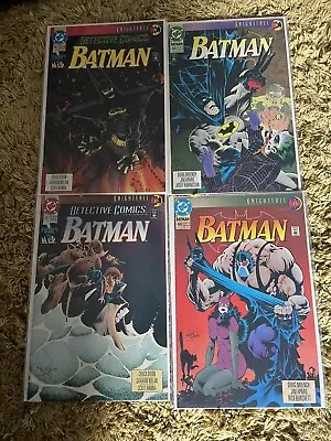 Buy Detective #662-663 & Batman #496 & 498 VFN 1993 *KNIGHTFALL PTS 8-10 & 15* • 7.99£