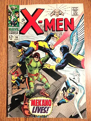 Buy Uncanny X-men #36 Key VG+ 1st Mekano Cyclops Angel Iceman Beast Marvel Girl MCU • 37.94£