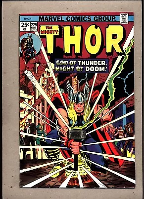 Buy Mighty Thor #229_november 1974_very Fine Minus_ God Of Thunder...night Of Doom ! • 4.19£