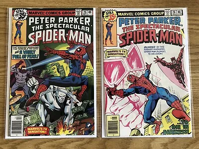 Buy Peter Parker The SPECTACULAR SPIDER-MAN 25 & 26 (1978) Featuring Daredevil • 20£