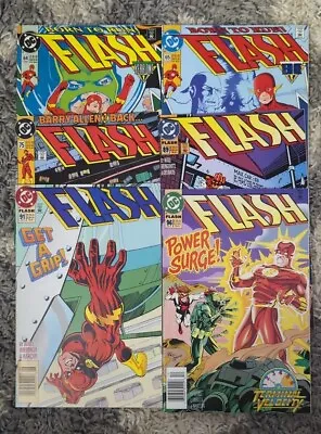 Buy Lot Of 6 1992-94 DC Flash Comics #64 65 75 89 91 96 Bagged And Boarded • 13.94£