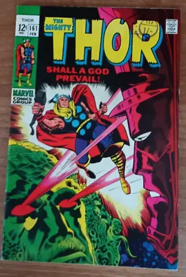 Buy THOR 161 (Marvel Comics, 1969) VFN- (7.5)  KIRBY Art Cents Copy GALACTUS • 75£
