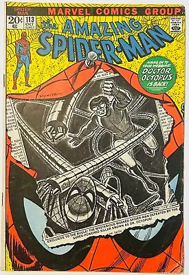 Buy AMAZING SPIDER-MAN #113 7.5 Higher Grade 1st Hammerhead Bronze Marvel Key 1972 • 43.48£