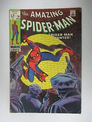 Buy 1969 Marvel Comics The Amazing Spider-Man #70 • 38.99£