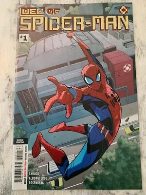 Buy Web Of Spiderman 1 - 2nd Print Variant Marvel 2021 Hot Series NM W.E.B • 4.99£