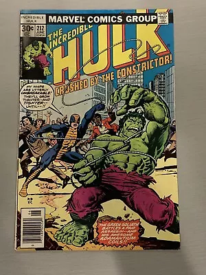 Buy Incredible Hulk 212 •FN/VF(7.0)•🔥🔑 1st App Of Constrictor🔥🔑• Marvel (1977)• • 20.09£