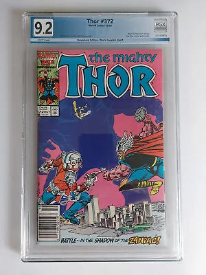 Buy The Mighty Thor #372MJ PGX 9.2 White Pages Newsstand/Mark Jewelers • 100.44£