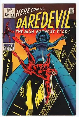 Buy Daredevil #48 (1964) Stan Lee GENE COLAN Stilt-Man 1969  Ass Pain  Cover Silver • 27.66£