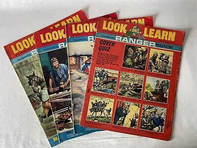 Buy 4 Vintage Issues LOOK AND LEARN Incorporating RANGER Magazine 1966-67 Fleetway • 9.95£