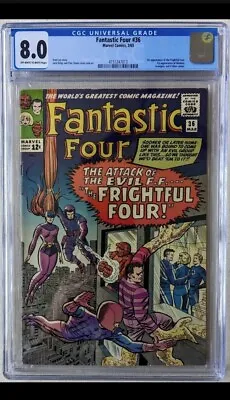 Buy FANTASTIC FOUR #36 CGC  8.0 ; 1st App Of The Frightful Four! • 663.53£