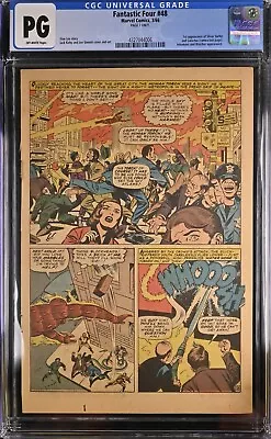 Buy Fantastic Four #48 Page 7 Only 1st Silver Surfer & Galactus CGC Intro First • 63.48£