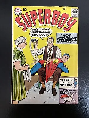 Buy Superboy #75 (1959 DC) Spanking Cover • 21.59£