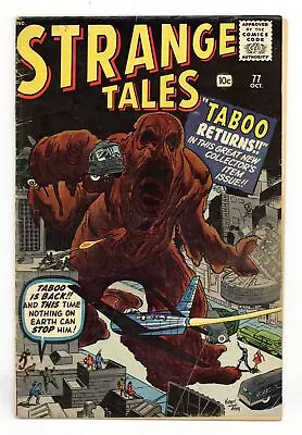 Buy Strange Tales #77 VG- 3.5 RESTORED 1960 • 83.01£