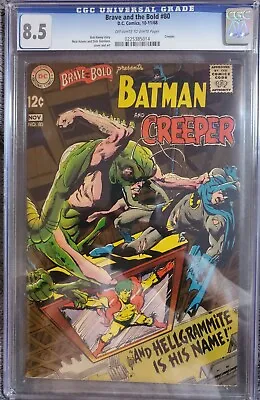 Buy Brave And The Bold #80 (DC, 1968) CGC 8.5. First App. Hellgrammite. Adams Cover  • 157.68£