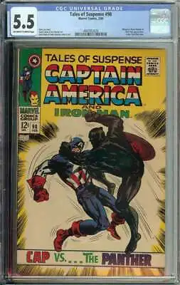 Buy Tales Of Suspense #98 CGC 5.5 Captain America Whiplash Black Panther Nick Fury A • 110.33£