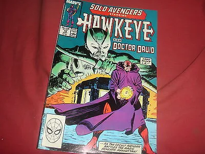 Buy SOLO AVENGERS Starring HAWKEYE #10  Marvel Comics 1988  VFN • 1.99£