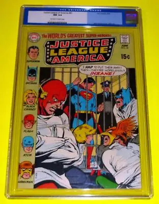 Buy 1970 JUSTICE LEAGUE OF AMERICA #81 CGC 9.4 OW-White NM Vintage Flash Neal Adams • 160.12£