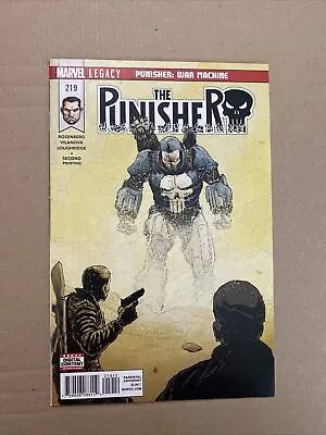 Buy The Punisher #219 (2018) Guiu Vilanova 2nd Print, Punisher As War Machine Rare! • 143.86£
