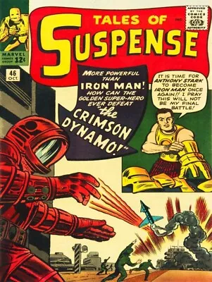 Buy Tales Of Suspense No. 46 - Iron Man V. Crimson Dynamo New Sign: 18x24  USA STEEL • 70.27£