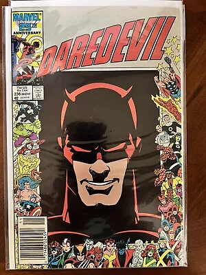 Buy Daredevil #236 25th Anniversary Frame Cover! - Marvel Comics - 1986 • 5.14£
