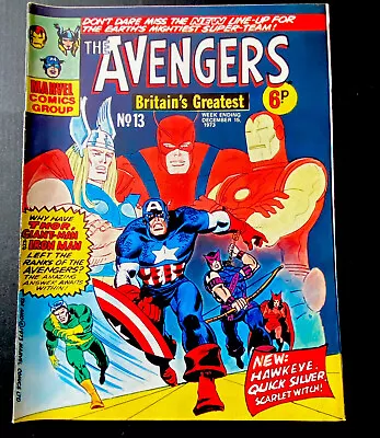 Buy The Avengers #13 🔥 Rare December 15 1973 Marvel Comic Group • 8£
