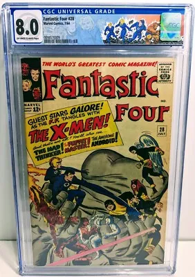 Buy Fantastic Four #28 Marvel Comics X-men Crossover MCU Key High Grade CGC 8.0 • 653.08£