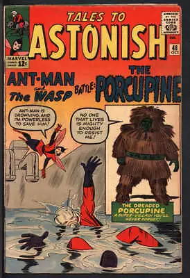 Buy Tales To Astonish #48 4.0 // 1st Appearance Of Porcupine Marvel Comics 1963 • 53.83£