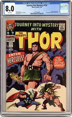 Buy Thor Journey Into Mystery #124 CGC 8.0 1966 4111708005 • 280.08£