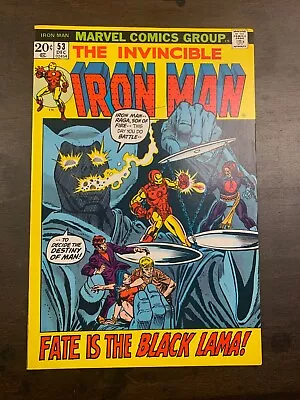 Buy IRON MAN #53  MARVEL COMICS 1972 FN/ VF+ 1st App Black Lama • 32.13£