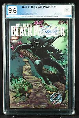 Buy Rise Of The Black Panther #1 Dna Ink Of Stan Lee Signature Pgx 9.6 Nm+ +cgc!!! • 953.21£