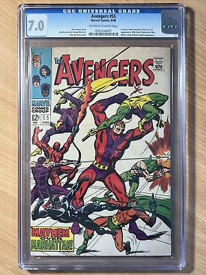 Buy Avengers #55 - 1st Full Ultron - 3rd Dane Whitman. CGC 7.0 • 159.99£