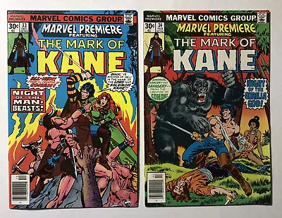 Buy Marvel Premiere #33 & #34 - Marvel - 1st Solomon Kane In Color - FN • 9.61£