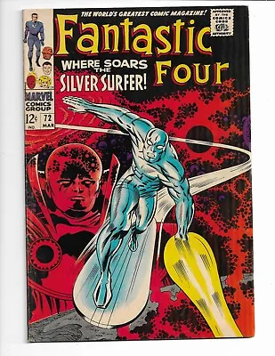 Buy Fantastic Four 72 - F- 5.5 - Galactus - Silver Surfer - Thing - Crystal (1968) • 118.54£