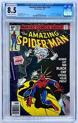 Buy Amazing Spider-Man 194, CGC 8.5, NEWSSTAND Ed., 1st Appearance BLACK CAT! 1979 • 239.85£