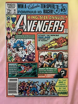 Buy Marvel Avengers Annual #10 Newsstand 1st App Of Rogue 1st Mystique Cover VF+/NM- • 60.32£
